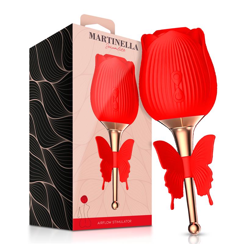 Rose with Suction and Vibrating Butterfly Rose with Suction and Vibrating Butterfly