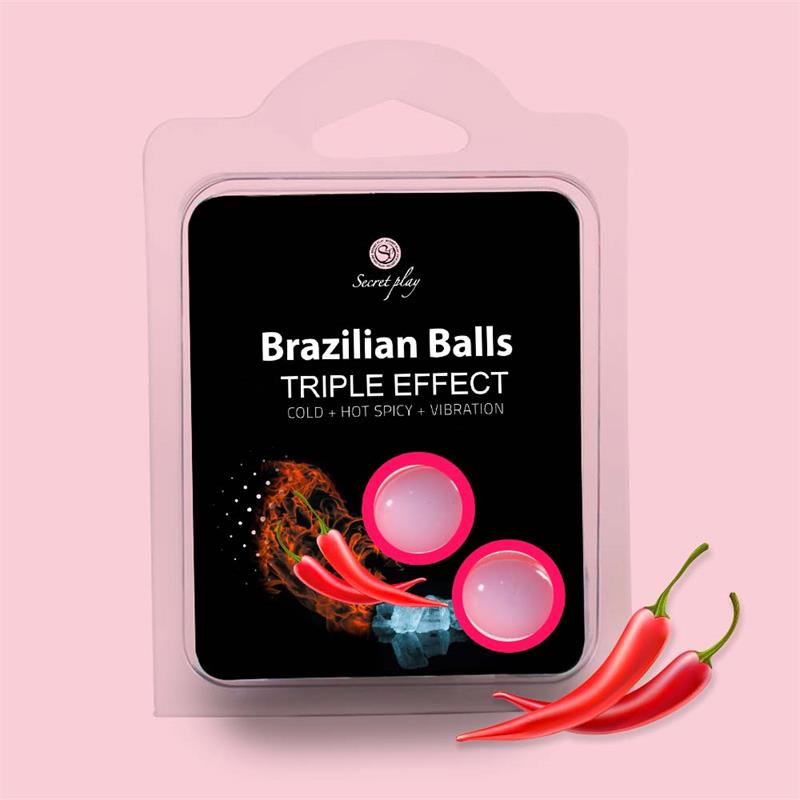 Set 2 Brazilian Balls Triple Effect (Heat, Cold and Vibration) Set 2 Brazilian Balls Triple Effect (Heat