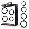 Set of 4 Penis Rings Silicone S