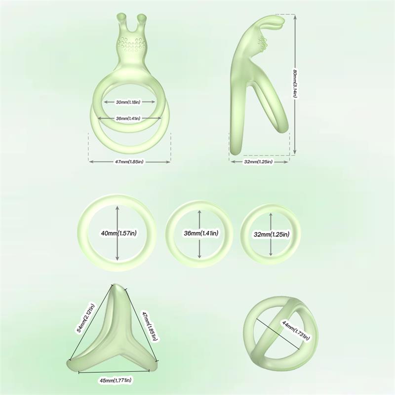 Set of Penis Ring Glow in the dark Set of Penis Ring Glow in the dark - Image 5