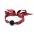 Silicone Ball Gag Red/Black