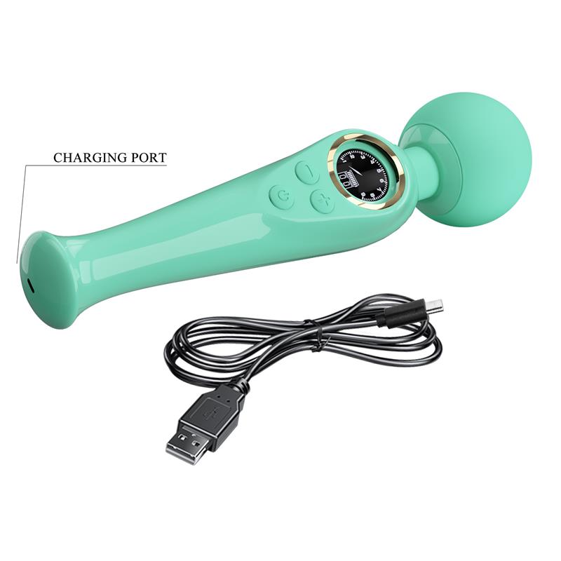 Skyler Massager Wand with Digital Screen Green Skyler Massager Wand with Digital Screen Green - immagine 7