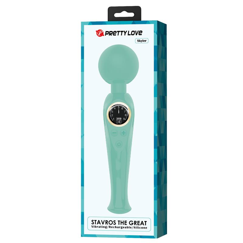 Skyler Massager Wand with Digital Screen Green Skyler Massager Wand with Digital Screen Green - immagine 9