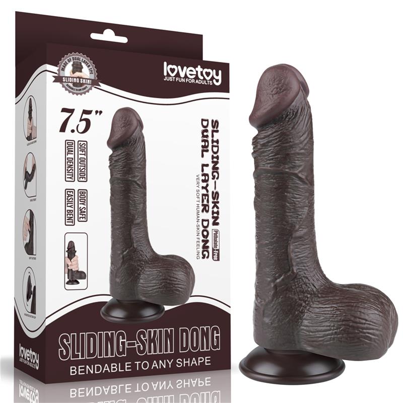 Sliding Skin Dual Layer Dildo 7.5 Sliding Skin Dual Layer Dildo 7.5 - Image 11