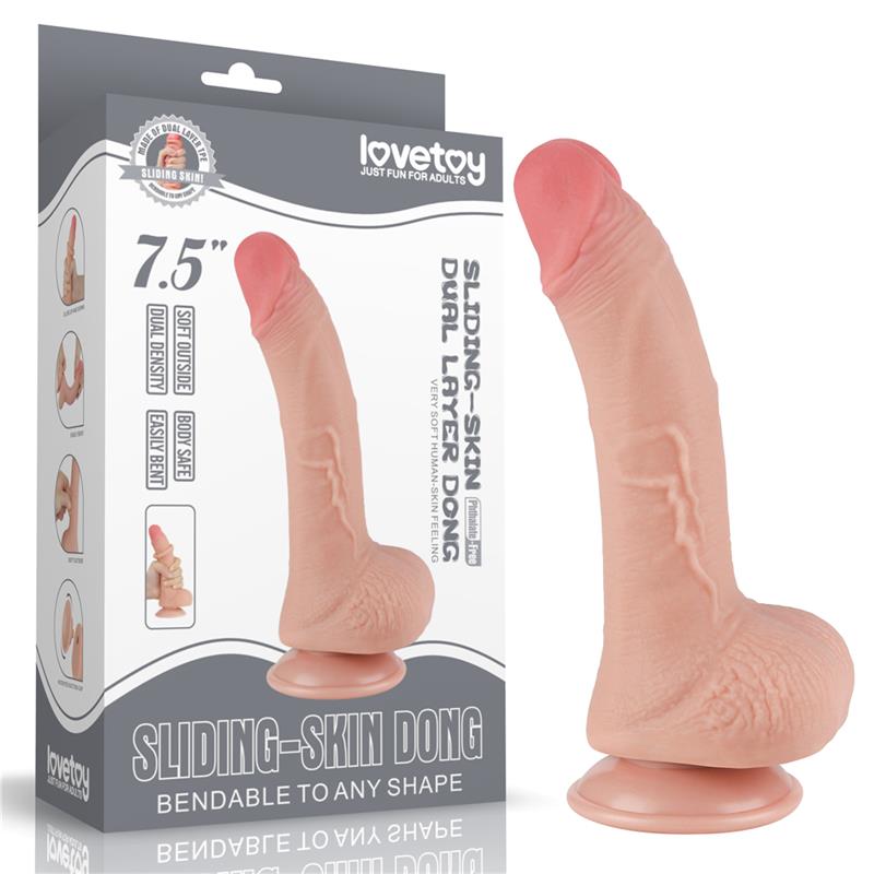 Sliding Skin Dual Layer Dildo 7.5 Sliding Skin Dual Layer Dildo 7.5 - Image 13