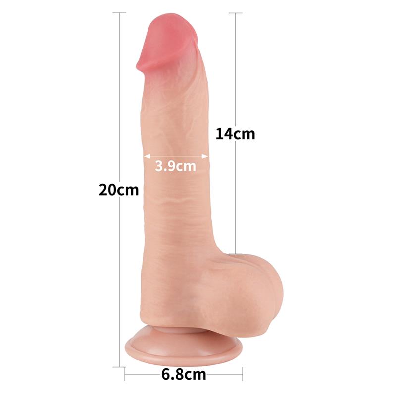 Dildo a doppio strato con superficie scorrevole 8 Dildo a doppio strato con superficie scorrevole 8 - immagine 12