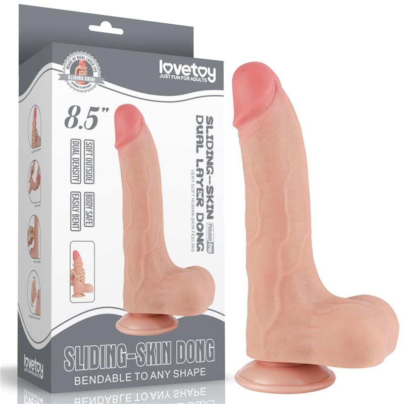Dildo a doppio strato con superficie scorrevole 8.5 Dildo a doppio strato con superficie scorrevole 8.5 - immagine 12