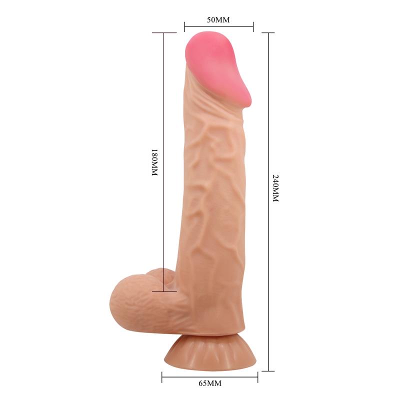 Dildo realistico con superficie scorrevole da 24 cm Dildo realistico con superficie scorrevole da 24 cm - immagine 10