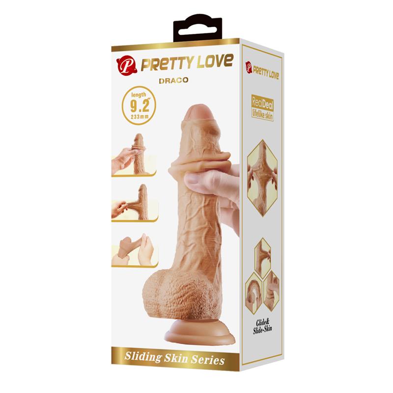 Dildo realistico Sliding Skin con testicoli 23,3 cm Dildo realistico Sliding Skin con testicoli 23,3 cm - immagine 6
