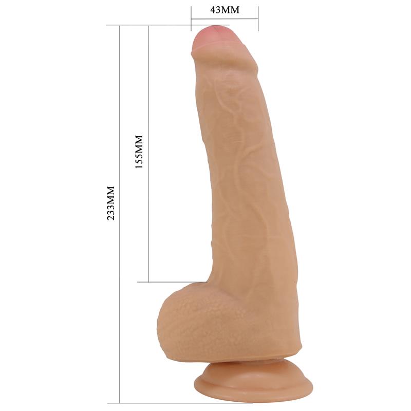 Dildo realistico Sliding Skin con testicoli 23,3 cm Dildo realistico Sliding Skin con testicoli 23,3 cm - immagine 5