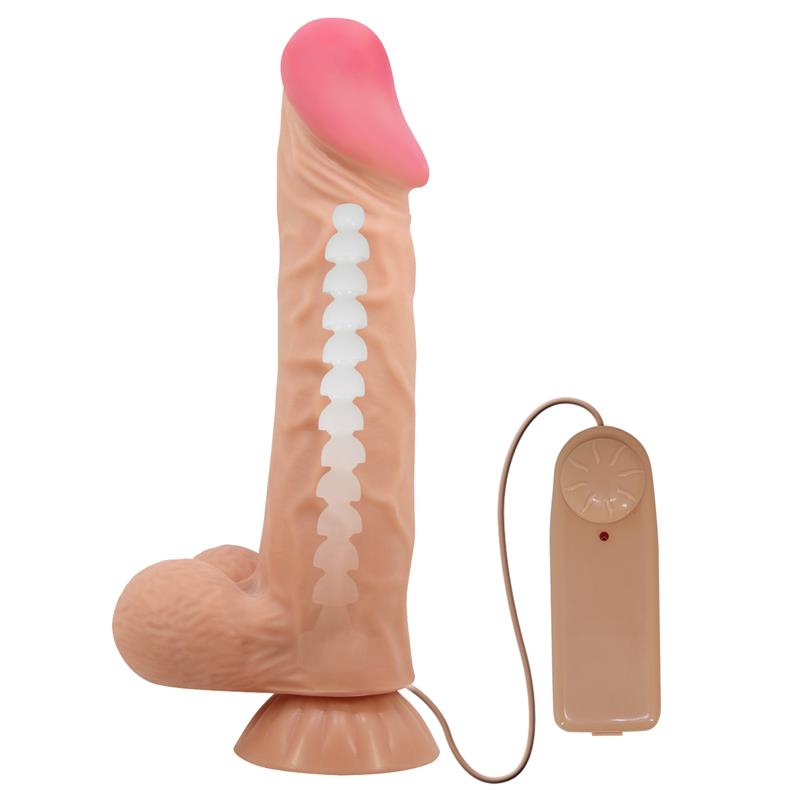 Sliding Skin Vibrating Dildo with Remote Control 24 cm Sliding Skin Vibrating Dildo with Remote Control 24 cm - Image 2