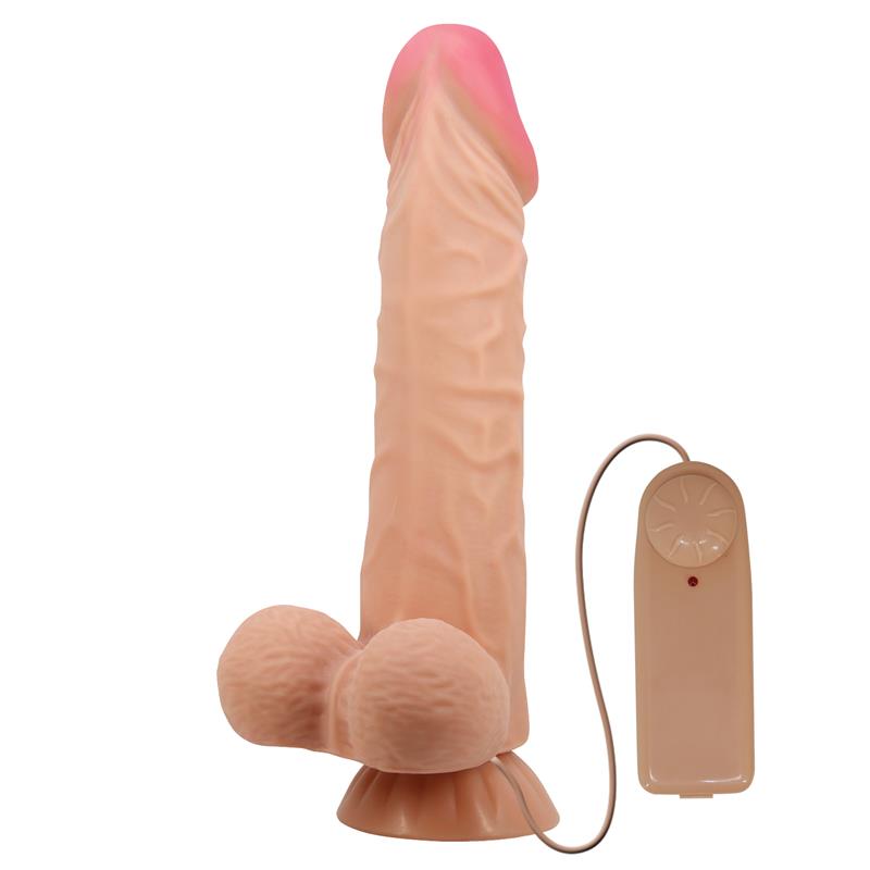 Sliding Skin Vibrating Dildo with Remote Control 24 cm Sliding Skin Vibrating Dildo with Remote Control 24 cm