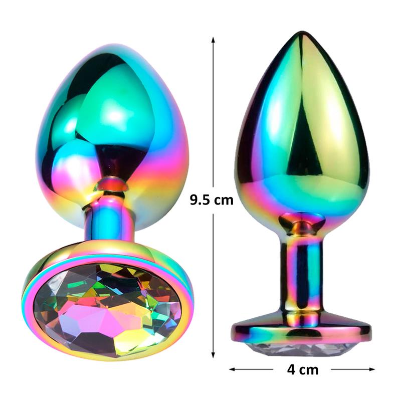 Space Journey Multicolor Butt Plug Jewel Size L Space Journey Multicolor Butt Plug Jewel Size L - immagine 3