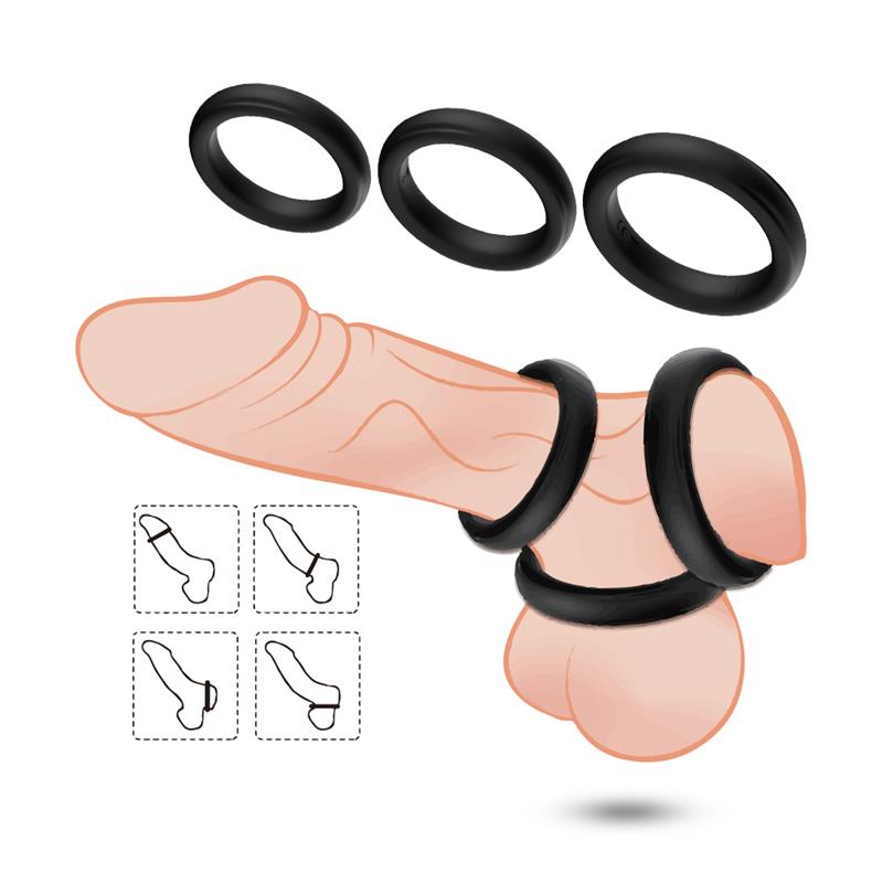 St of 3 Penis rings St of 3 Penis rings - immagine 4