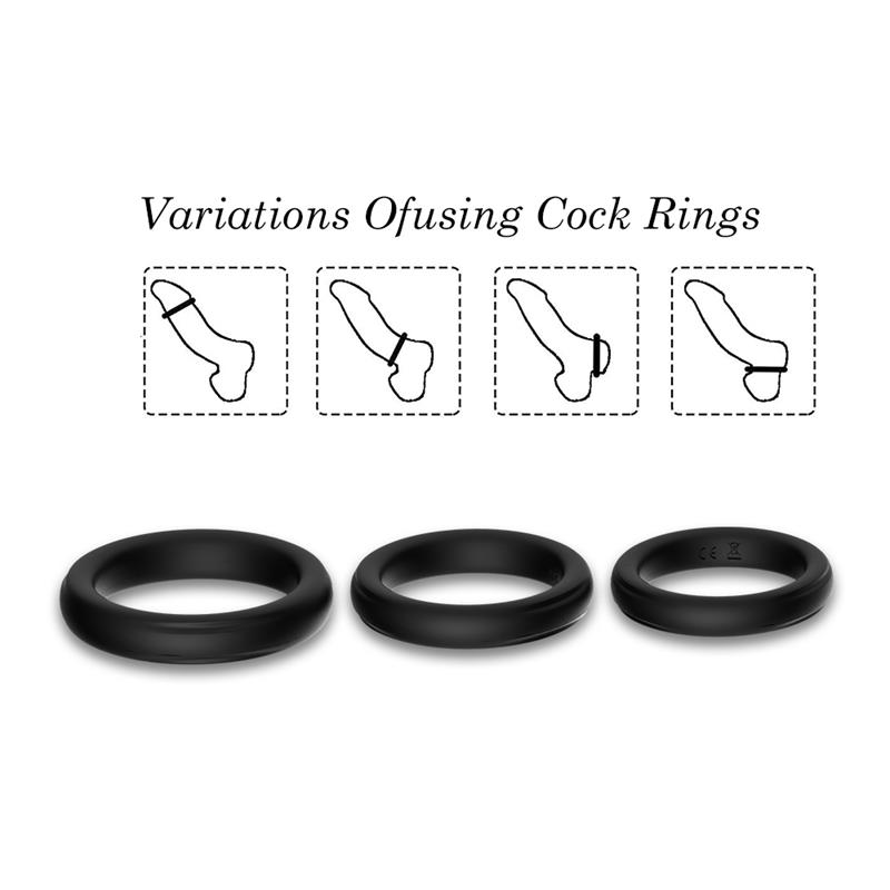 St of 3 Penis rings St of 3 Penis rings - immagine 9