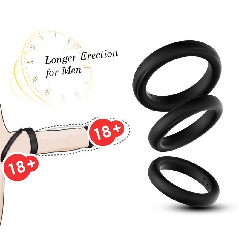 St of 3 Penis rings St of 3 Penis rings - immagine 10