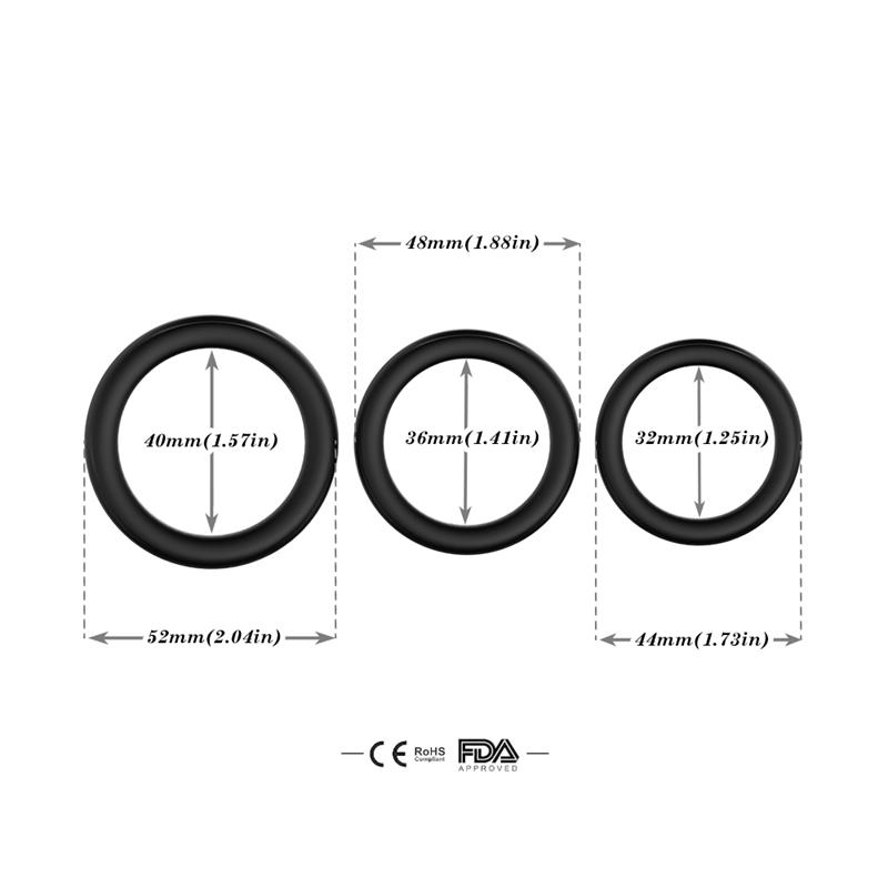 St of 3 Penis rings St of 3 Penis rings - immagine 11