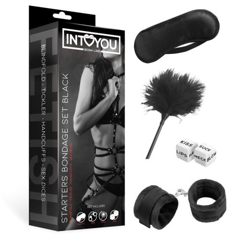 Remedia Amoris: The Antidote Against Taboos and the Remedy for Pleasure in Sexual Wellness Starters Bondage Set 4 Pieces Black