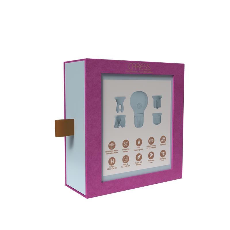 Stimulator Caress Vibration and Rotation Light Blue Stimulator Caress Vibration and Rotation Light Blue - immagine 9