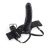 Strap-On with Vibrating Hollow Dildo 8 Black