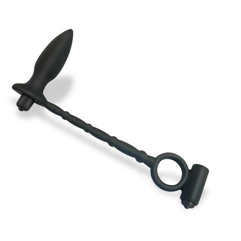 Sugilite Vibrating Anal Plug with Penis Ring with vibration Sugilite Vibrating Anal Plug with Penis Ring with vibration - Image 3