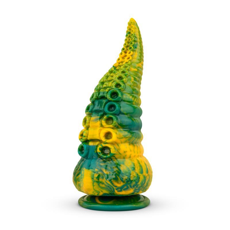 Dildo Tentacle Delight verde e giallo 22,4 cm - 8,8 Dildo Tentacle Delight verde e giallo 22,4 cm - 8,8 - immagine 2