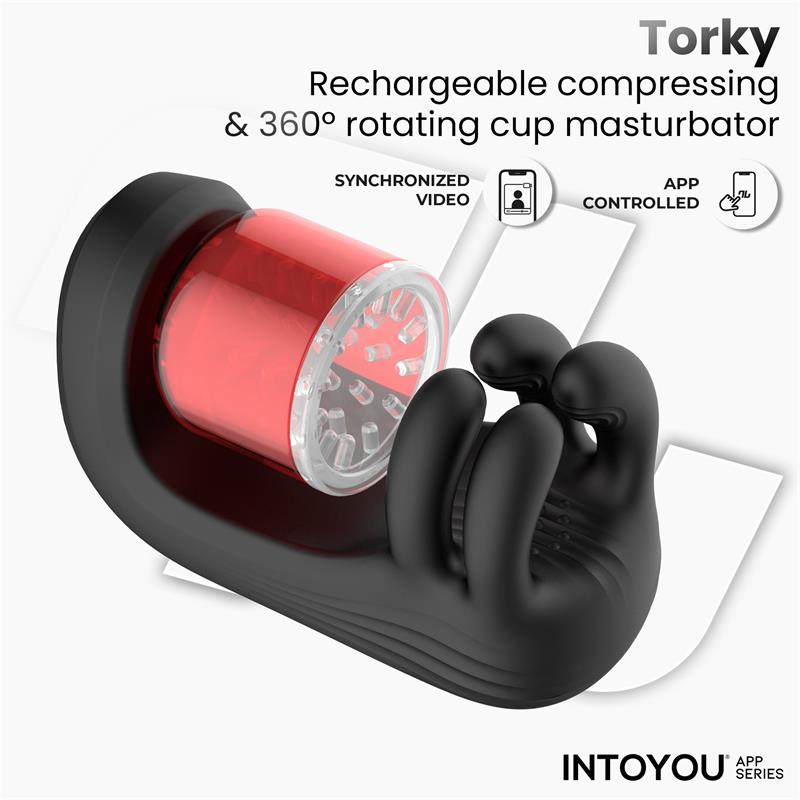 Torky Compressing Rotating Masturbator with App Torky Compressing Rotating Masturbator with App - Image 5