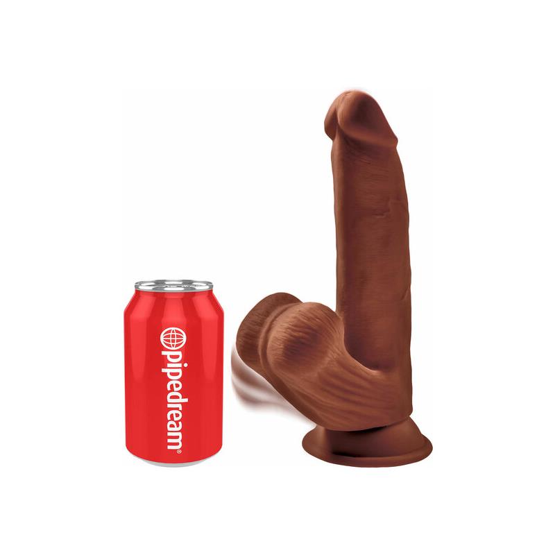 Triple Density Dildo Swinging Balls 82 Caramel Triple Density Dildo Swinging Balls 82 Caramel - Image 2