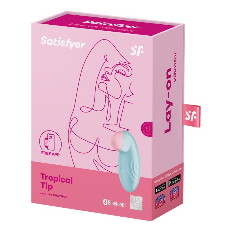 Tropical Tip with APP Satisfyer Connect Light Blue Tropical Tip with APP Satisfyer Connect Light Blue - immagine 7