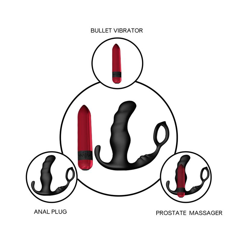 Two-in-one anal plug and Prostate massager with Vibration Two-in-one anal plug and Prostate massager with Vibration