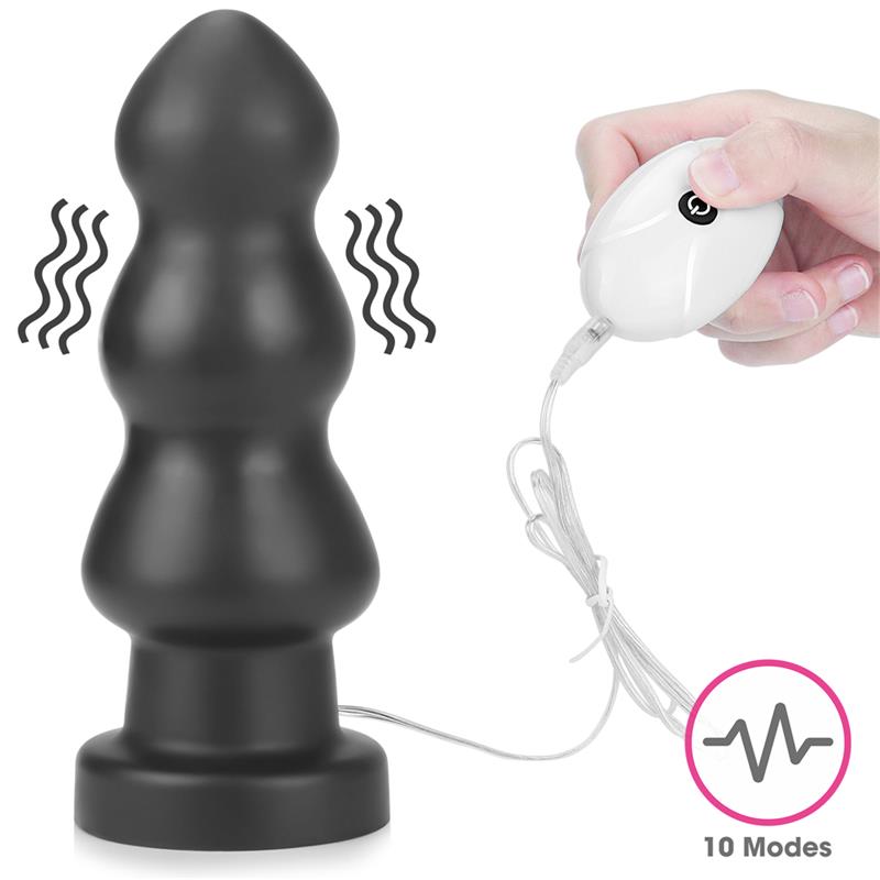 Vibrating Butt Plug King Sized 7.8 Black Vibrating Butt Plug King Sized 7.8 Black - Image 8