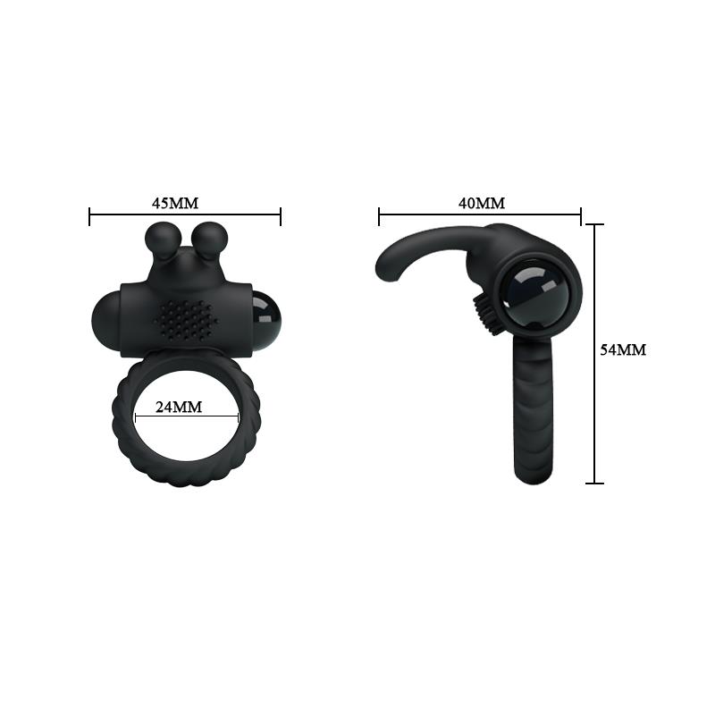 Vibrating Cock Ring Eudora Black Vibrating Cock Ring Eudora Black - Image 6