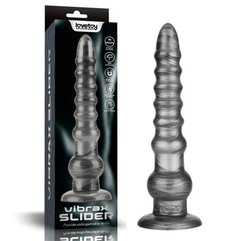Vibrax Slider Anal Dildo with Vibration King Sized 12.5