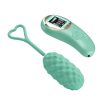 Ovetto vibrante Vivian con telecomando con display digitale Verde Vivian Vibrating Egg with Digital Screen Remote Control Green