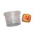 Dadi bianchi con posizioni in un barattolo di plastica per ragazze White Position Dice in a Plastic Jar for Girls