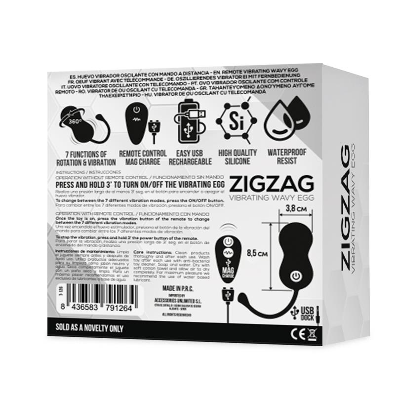 Zigzag Vibrating and Zigzagging Egg with Remote Control Zigzag Vibrating and Zigzagging Egg with Remote Control - Image 3