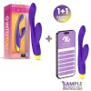 Pack 1+1 Lyra G-Spot Rabbit Vibrator with App Purple