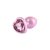 Candy Pink Heart Butt Plug Size S