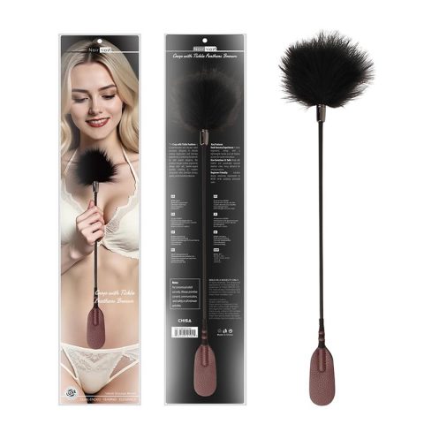 Crop with Tickle Feathers Burgundy