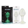 Glows kinky Glass Butt plug Glows in the dark 3.8