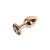 Rose Gold Gem Butt Plug Size S