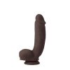 Sensualism Dual-density Dildo Brown 21.1cm